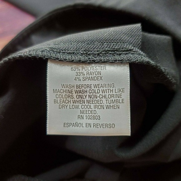 CC - JM Collection Pull-On Dress Pants Women 4P Petite Black Tummy Control - Picture 10 of 10